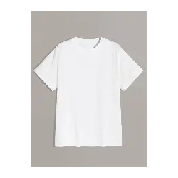 T-shirt blanc simple taille unique